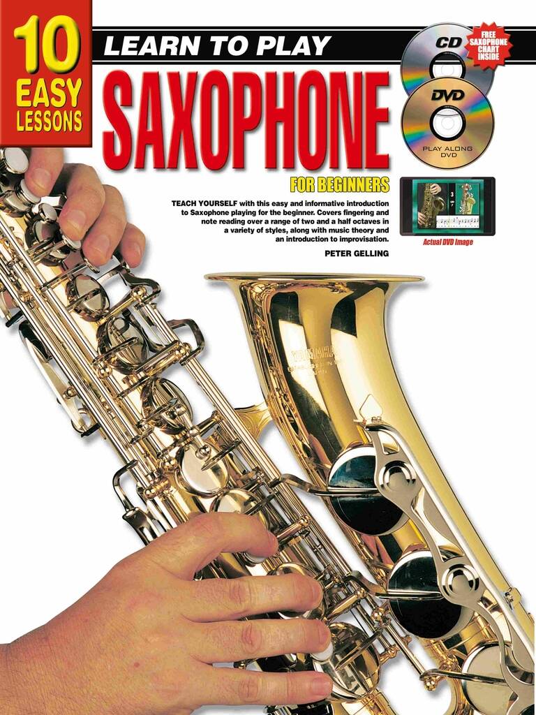 10 Easy Lessons - Learn To Play Saxophone : With Poster