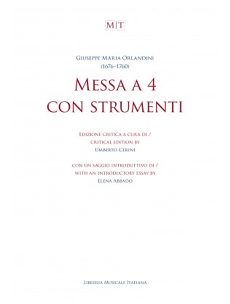 Messa a 4 con strumenti : Musica/Toscana