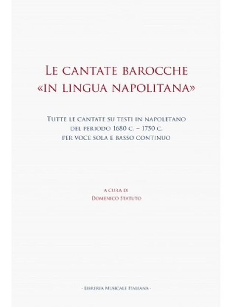 Le cantate barocche : In Lingua Napolitana