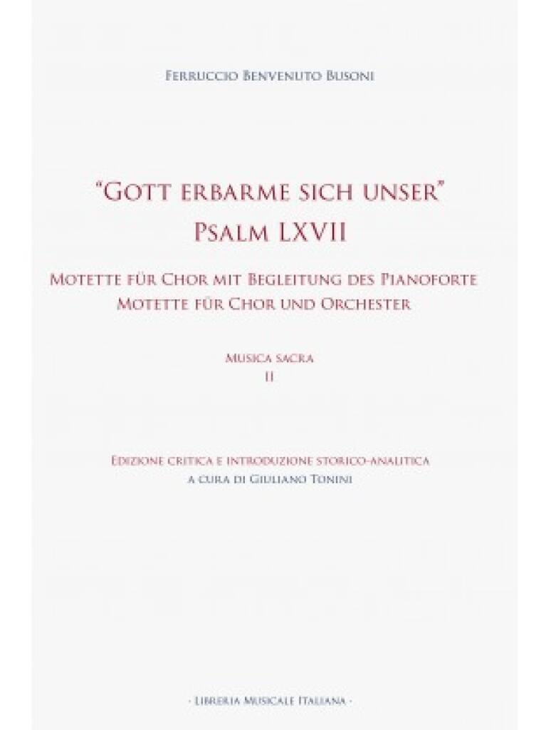 Gott erbarme sich unser Psalm LXVII : Motette fu?r Chor mit Begleitung des Pianoforte