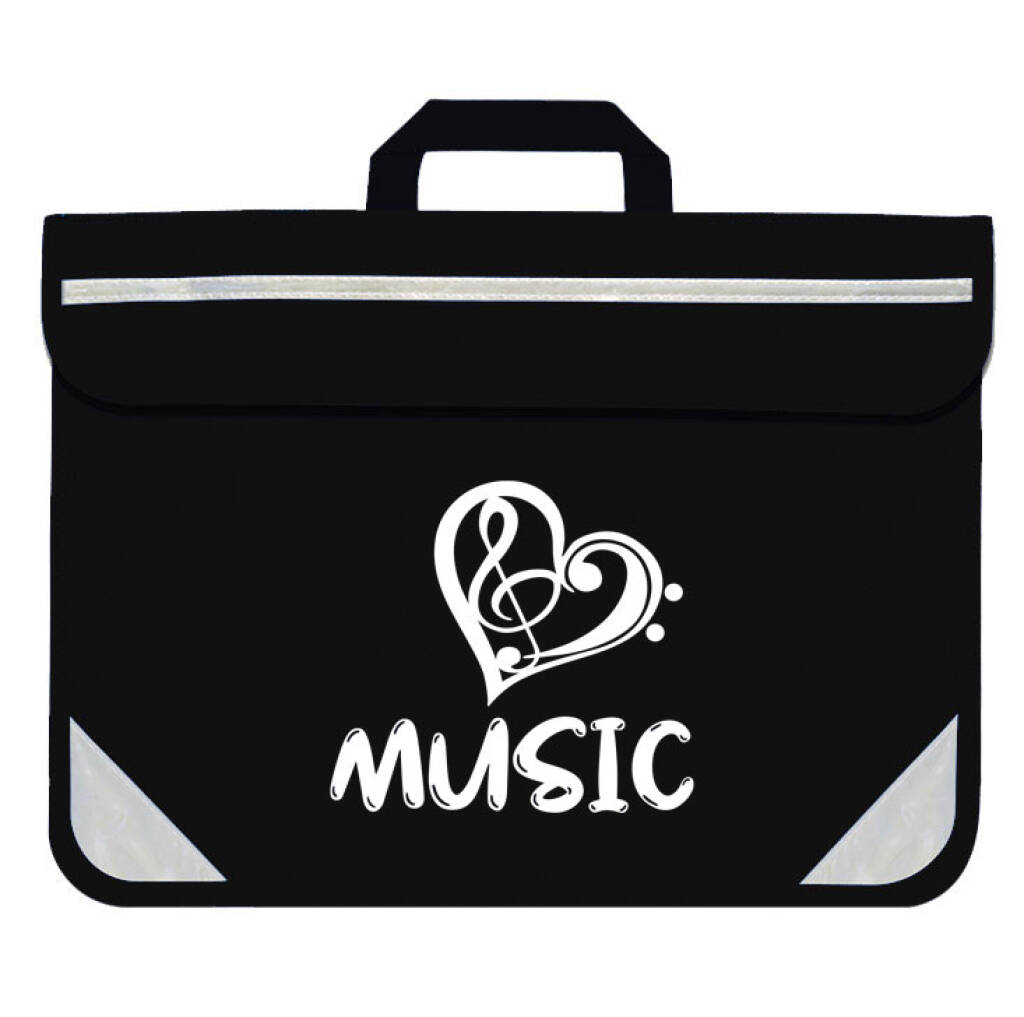 Duo Music Bag - Heart (Black)
