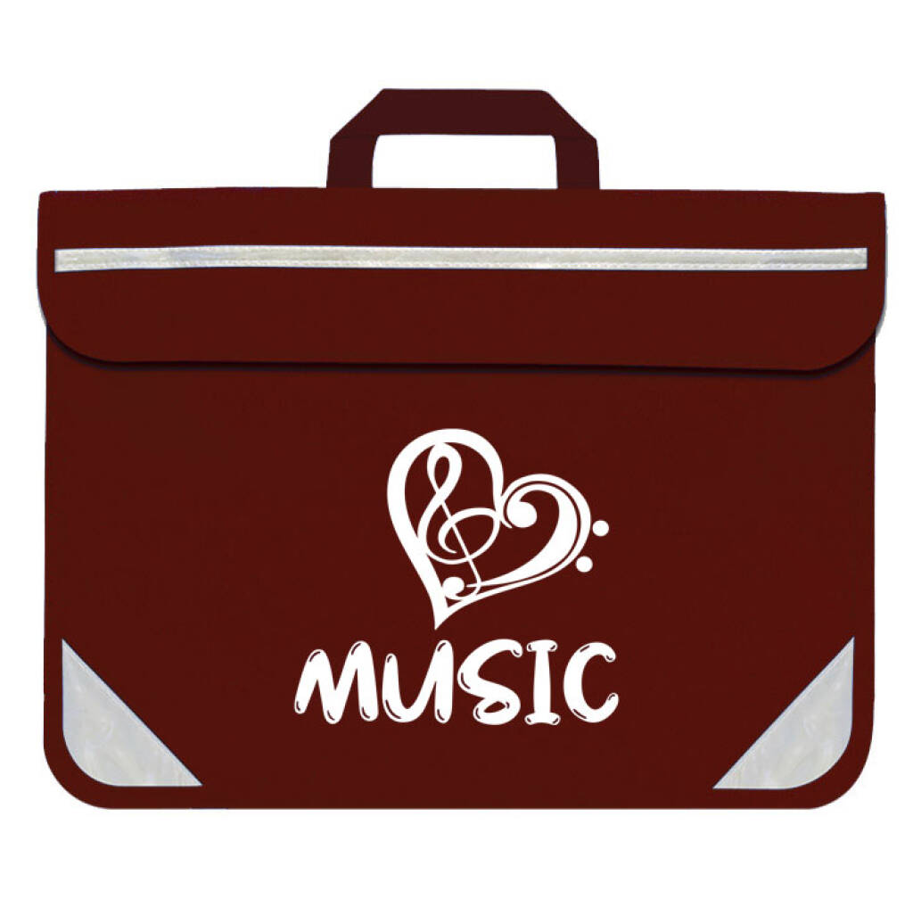 Duo Music Bag - Heart (Maroon)