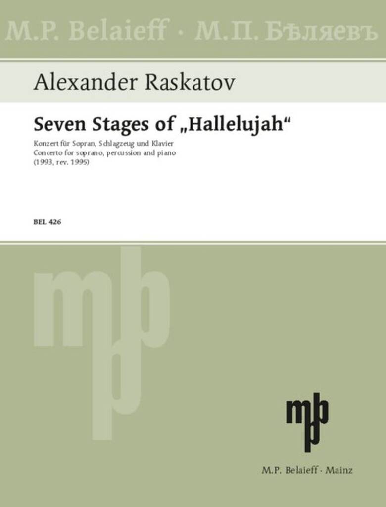 Seven Stages of Hallelujah : Konzert für Sopran, Schlagzeug und Klavier