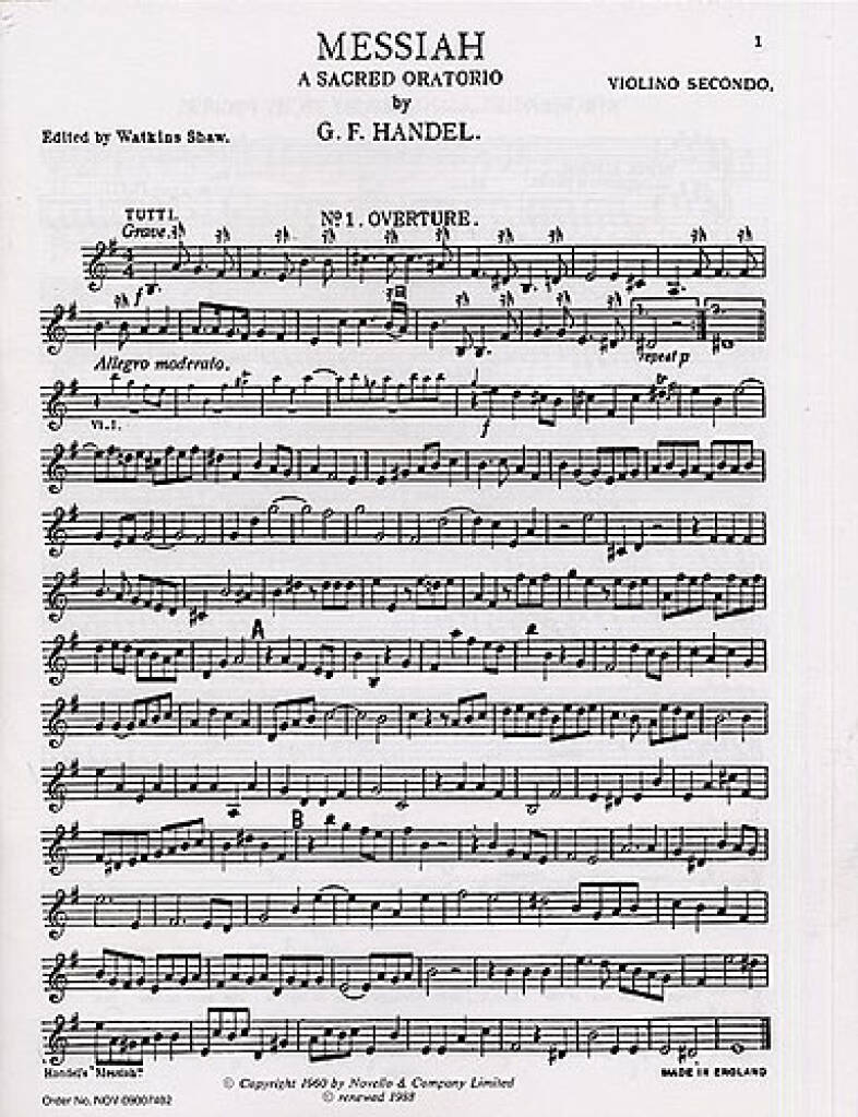 Messiah - A Sacred Oratorio