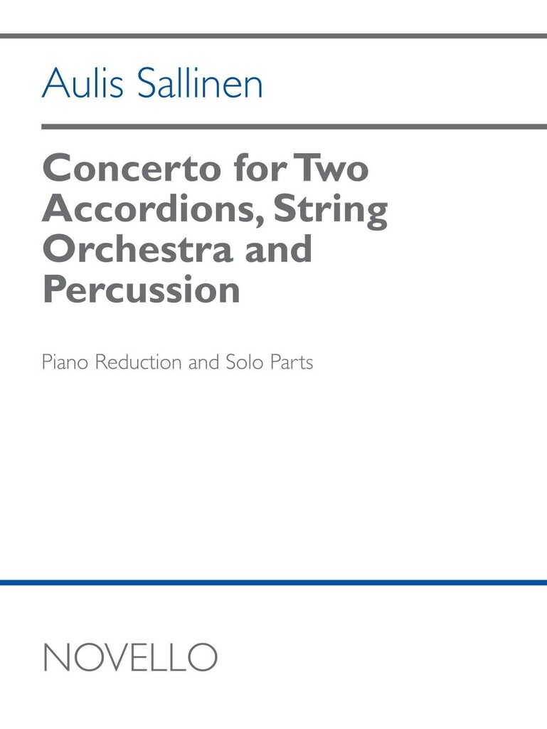 Concerto for Two Accordions : piano reduction and solo parts