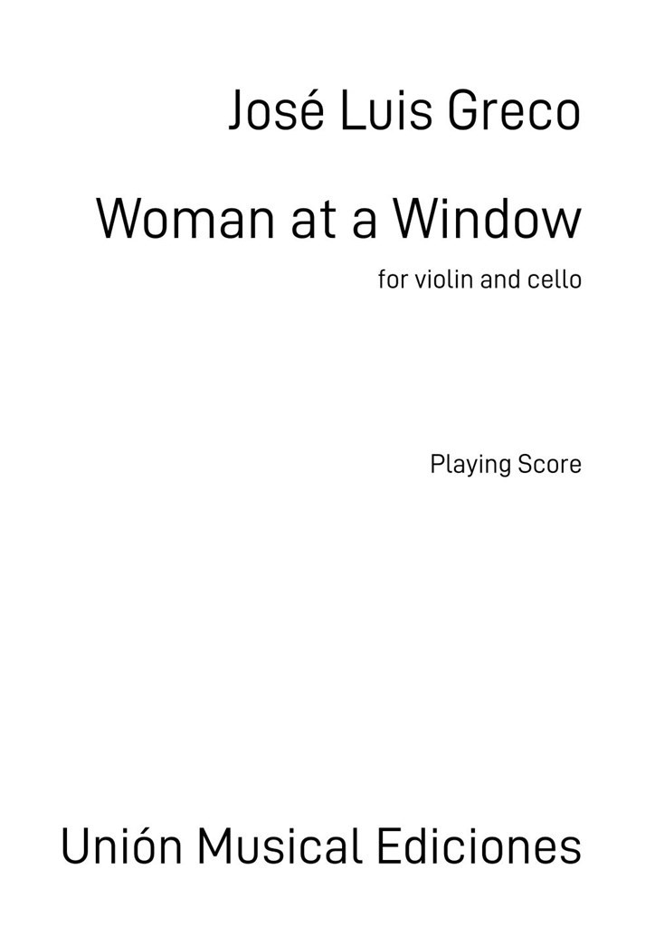 Woman at a Window : (2 Playing Scores)