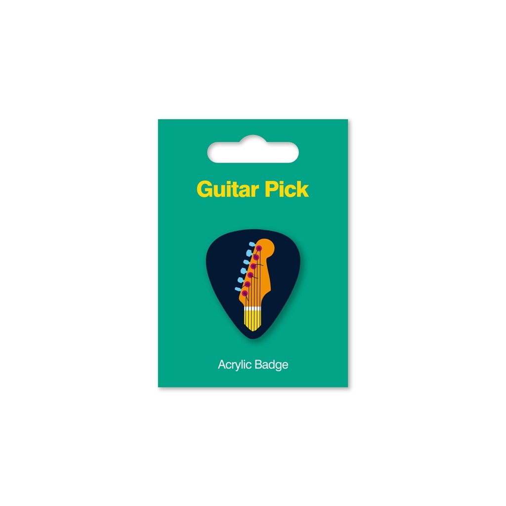 Acrylic Badge - Guitar Pick