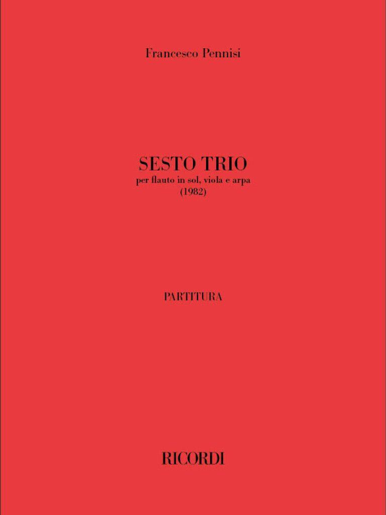 Sesto trio : per flauto in sol, viola e arpa