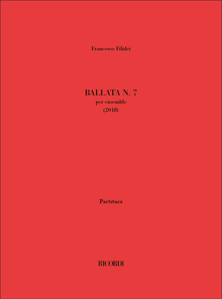 Ballata n° 7 : per ensemble (2018)