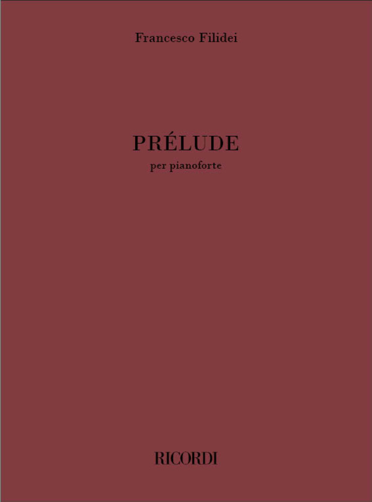 Prélude : per pianoforte