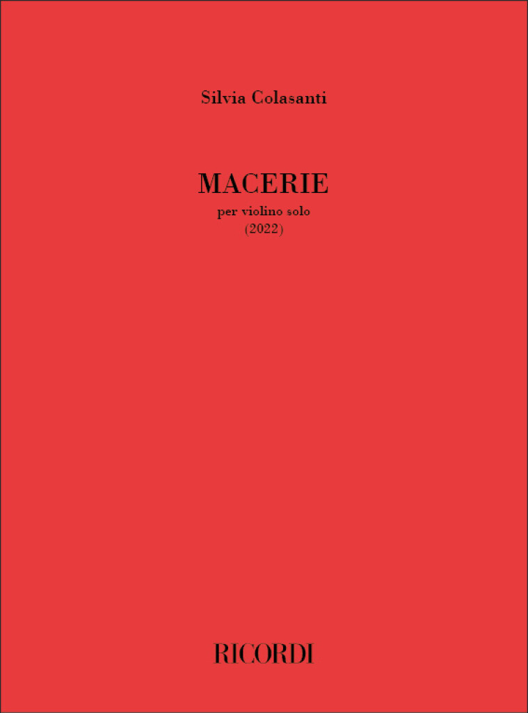 Macerie : per violino solo
