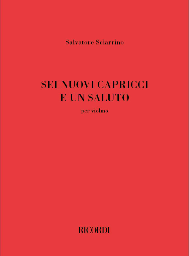 Sei nuovi capricci e un saluto : per violino