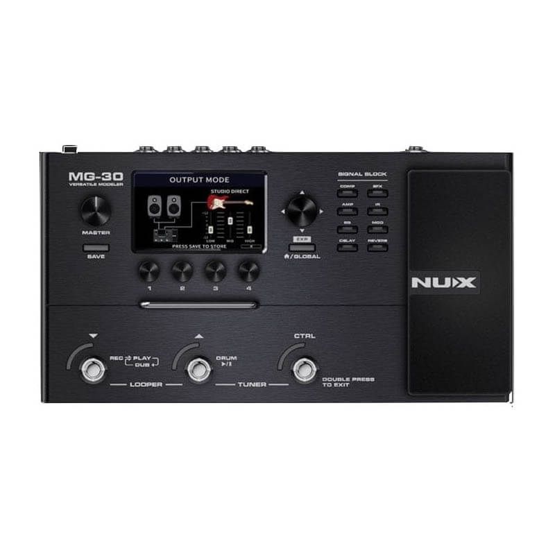 Nux MG-30 guitar-multieffekt-pedalboard