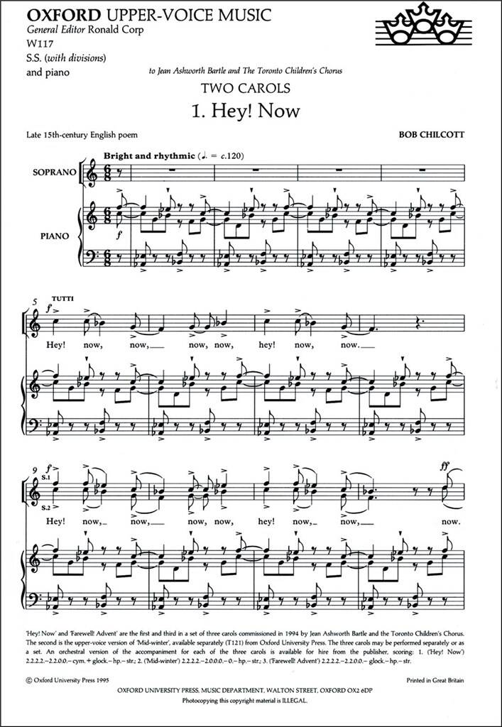 Hey now and farewell advent