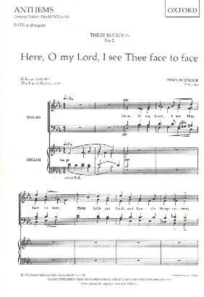 Here, O my Lord, I see Thee face to face : Paperback