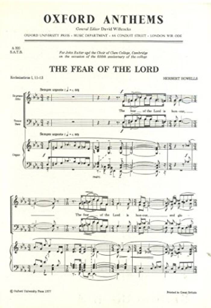 The fear of the Lord