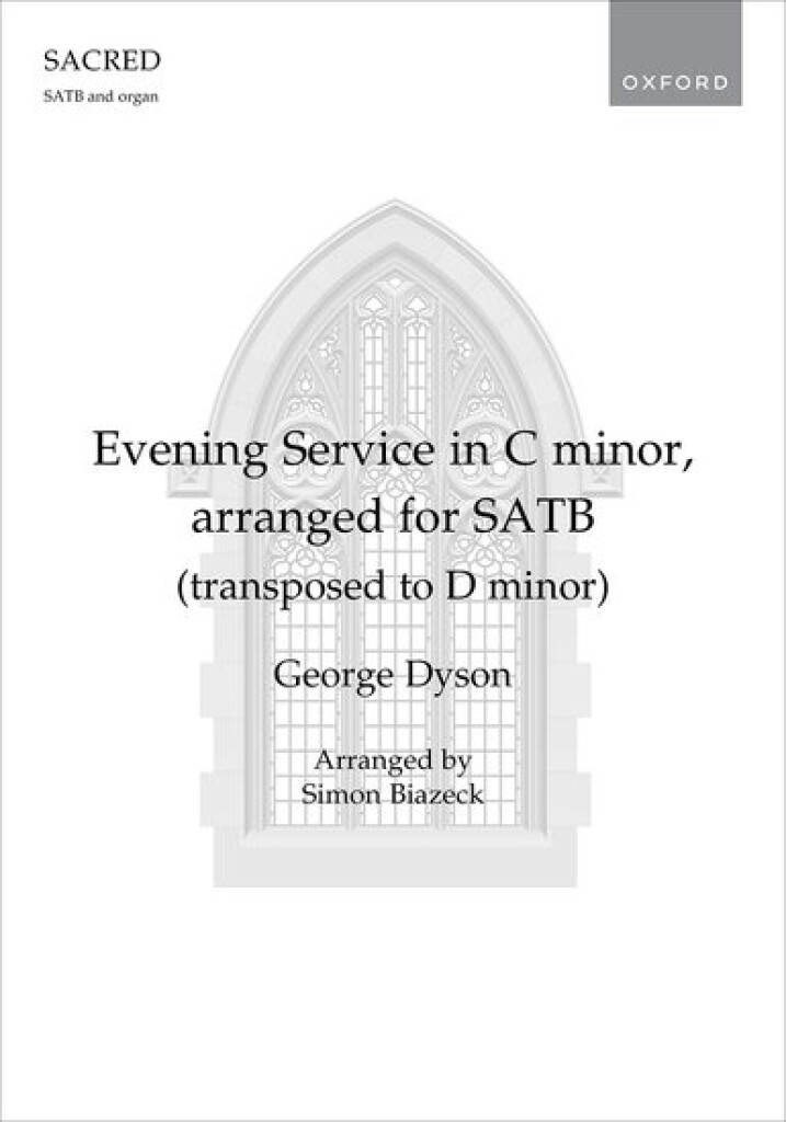 Evening Service in C minor, arranged for SATB : (transposed to D minor)
