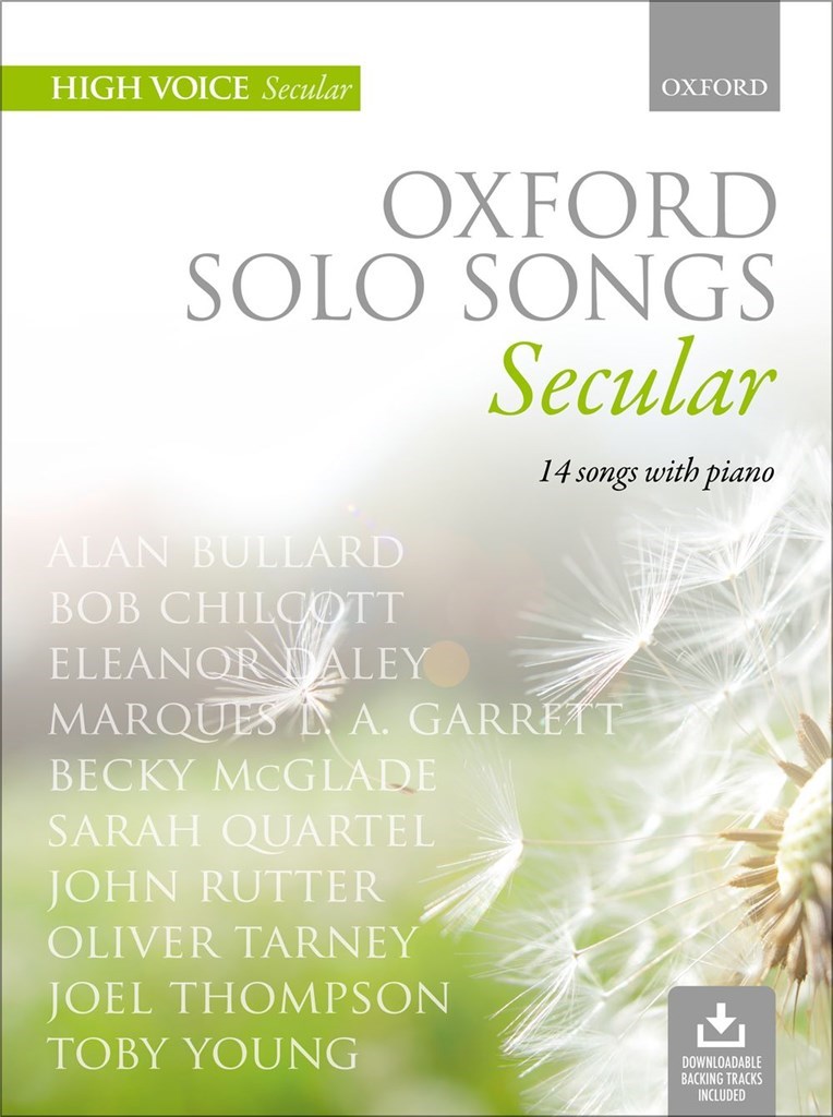 Oxford Solo Songs: Secular : High voice book + downloadable backing tracks