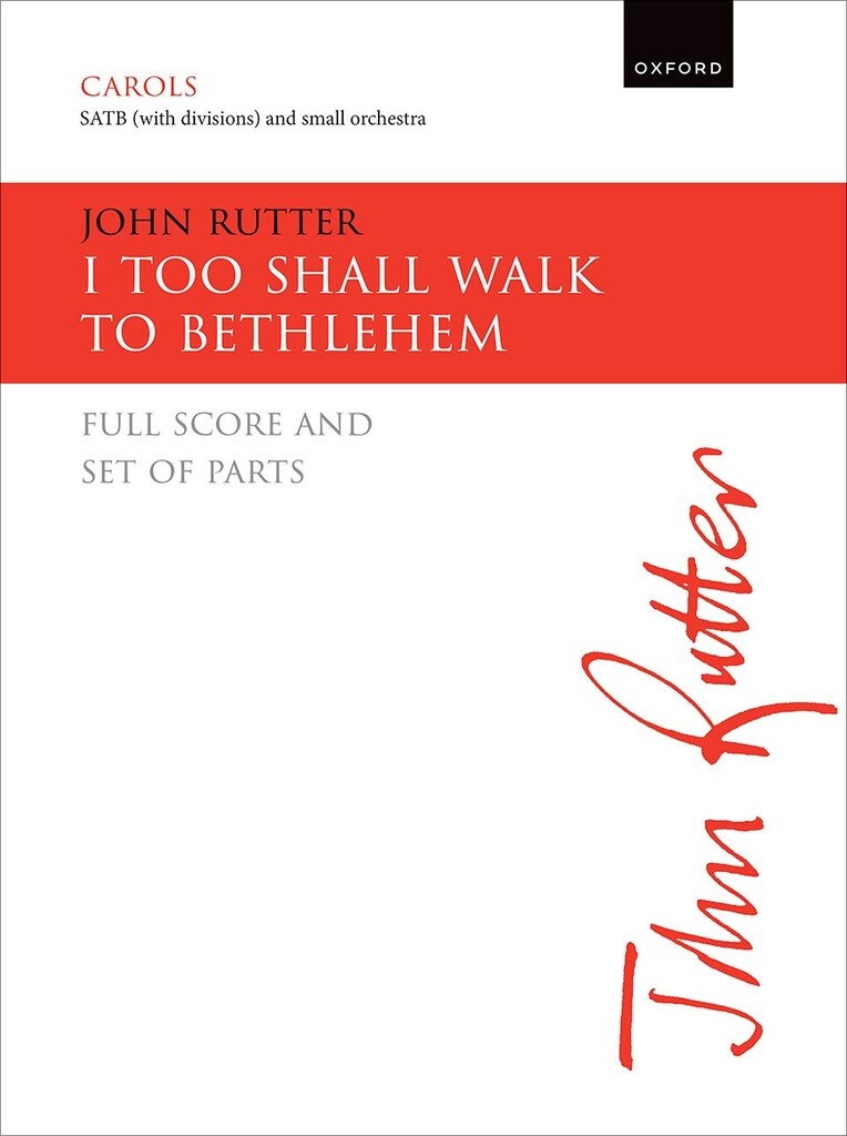 I too shall walk to Bethlehem : Full score and set of parts