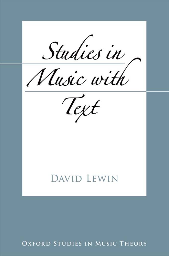 Studies In Music With Text