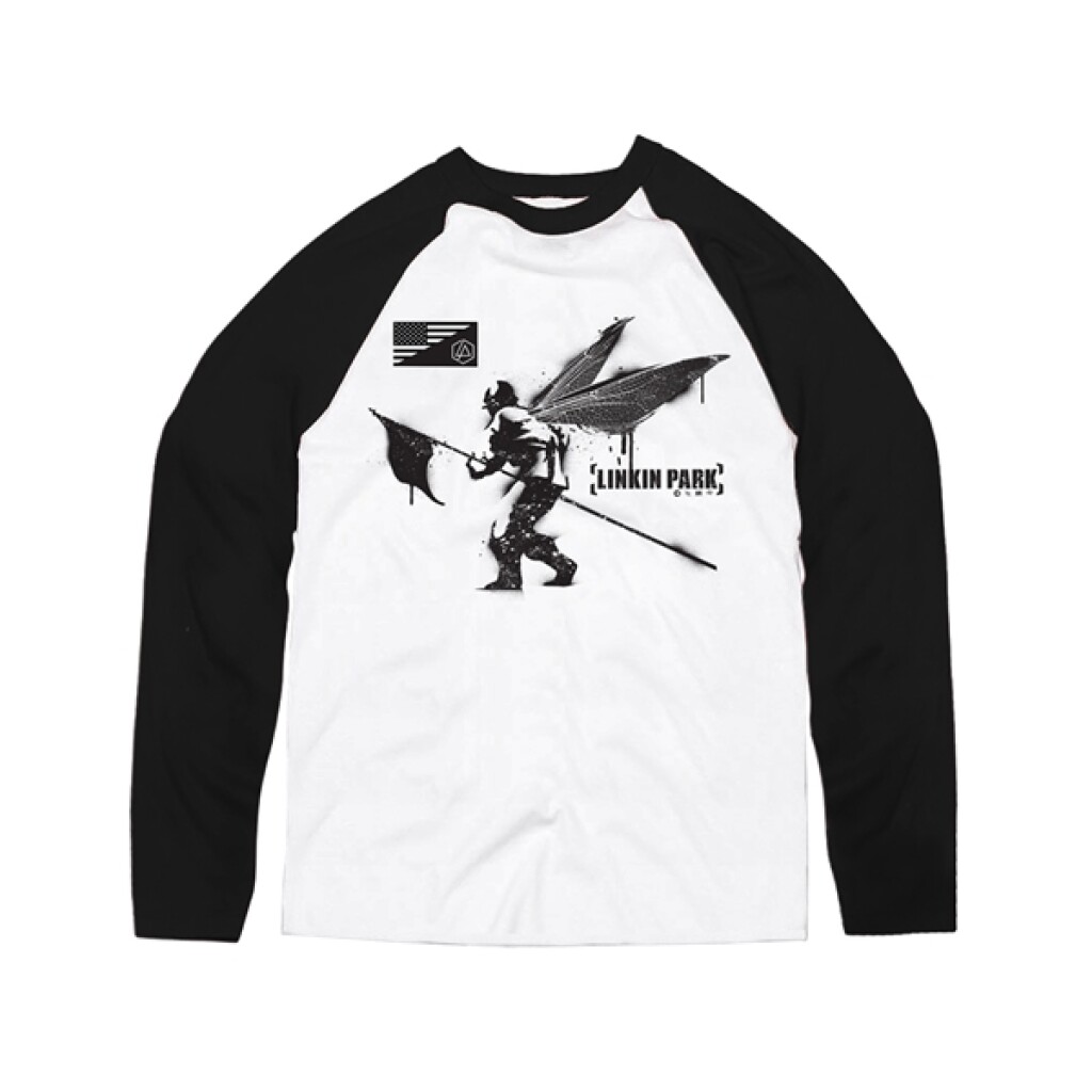 Linkin Park - Street Soldier : Long Sleeved Baseball Shirt Medium
