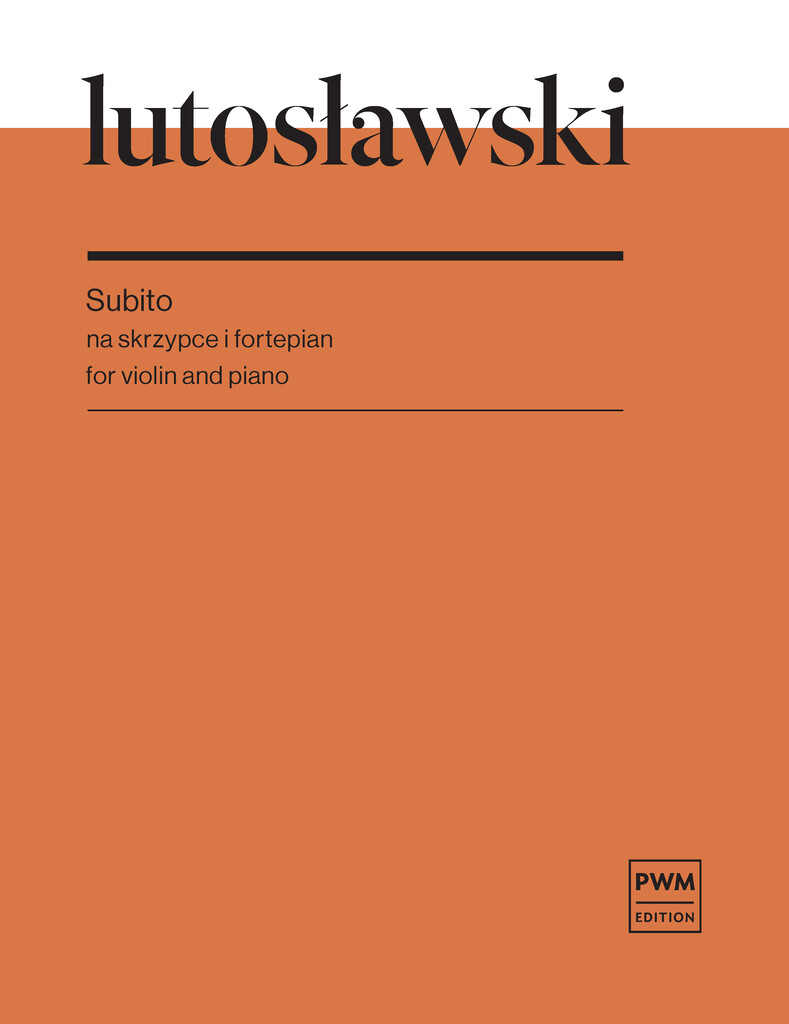 Subito : for violin and piano