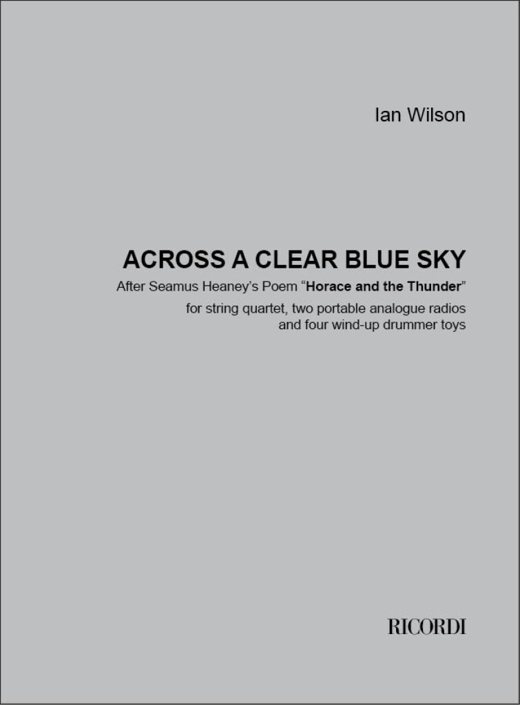 Across a clear blue sky : String quartet no. 10