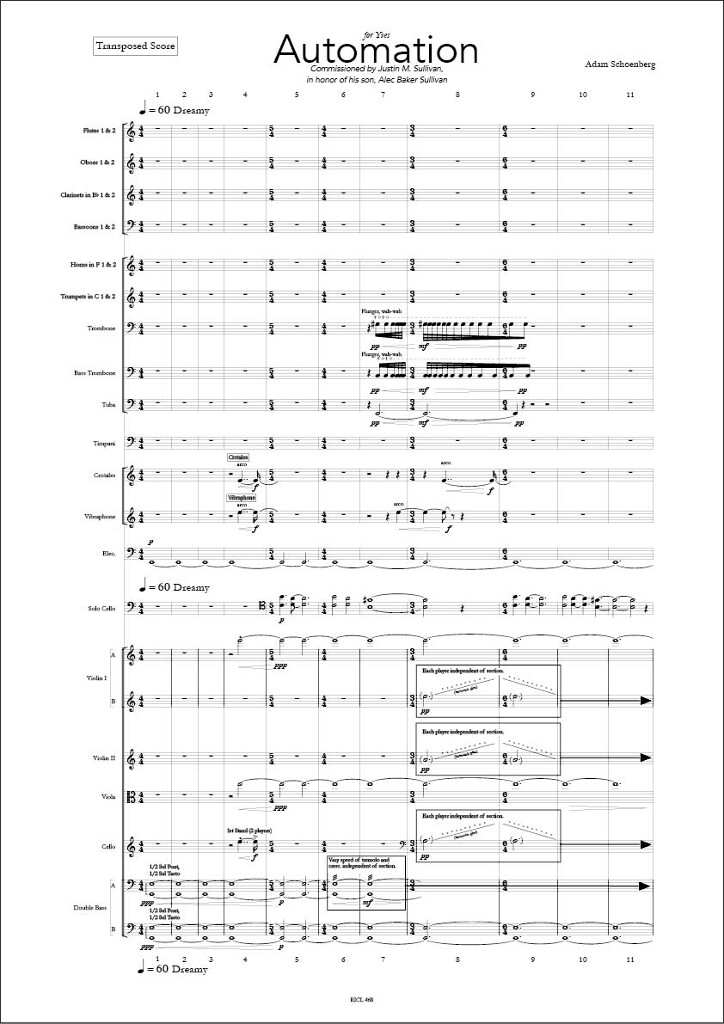 Automation : for Cello, Halldorophone, Electronics and Orchestra (2022)