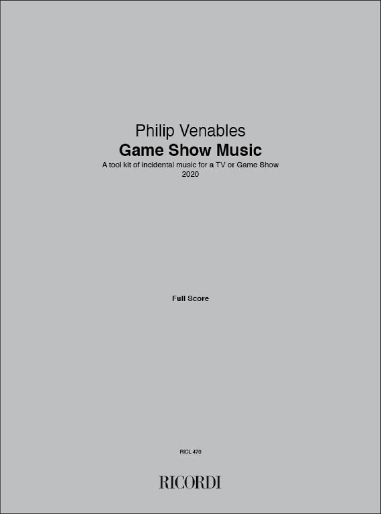 Game Show Music : A tool kit of incidental music for a TV or Game Show