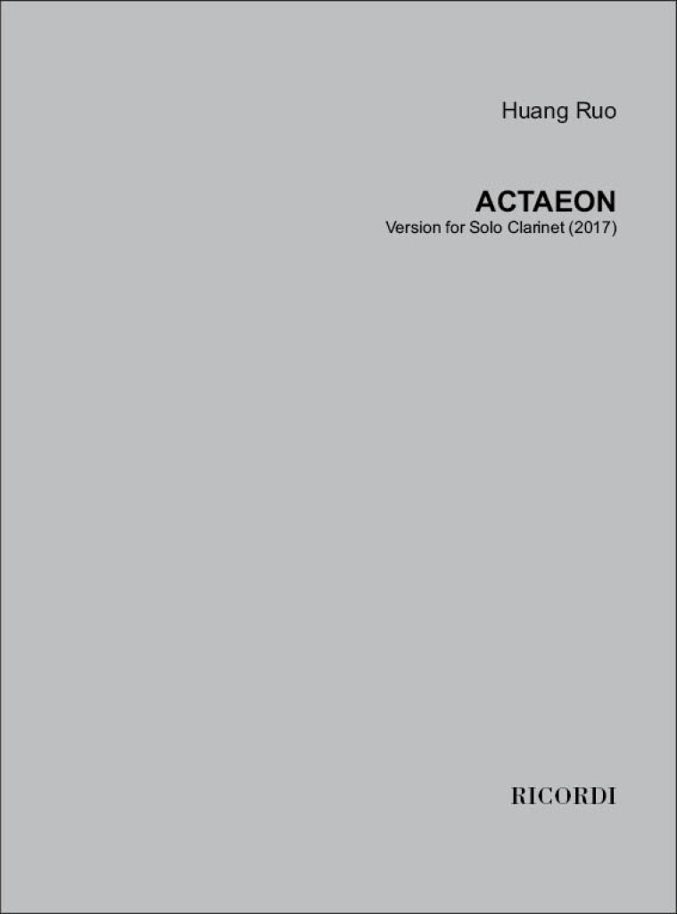 Actaeon : Version for Solo Clarinet