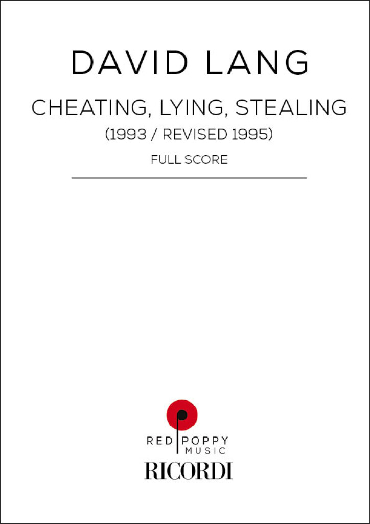 Cheating, Lying, Stealing : 1993 - Revised 1995