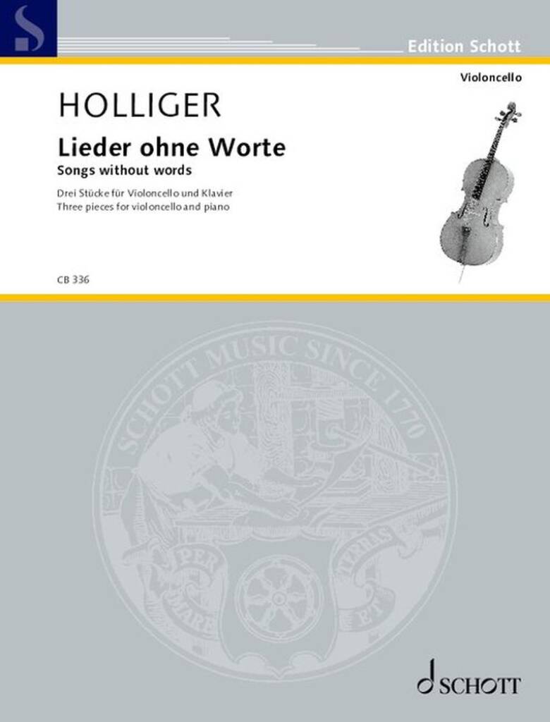 Lieder ohne Worte : Drei Stücke für Violoncello und Klavier