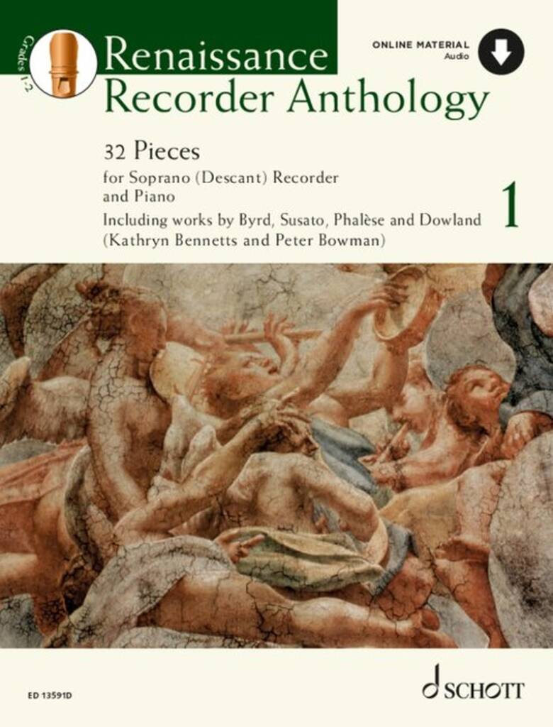 Renaissance Recorder Anthology 1 Band 1 : 32 Stücke für Sopran-Blockflöte und Klavier