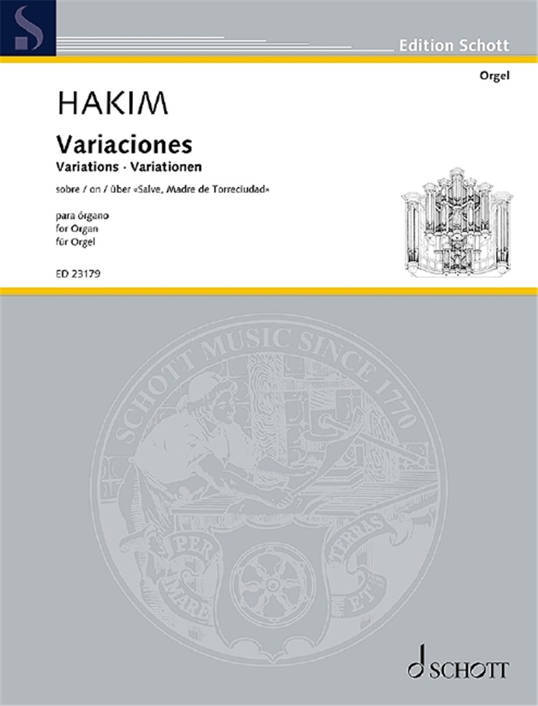 Variationen : über den spanischen Hymnus Salve, Madre de Torreciudad