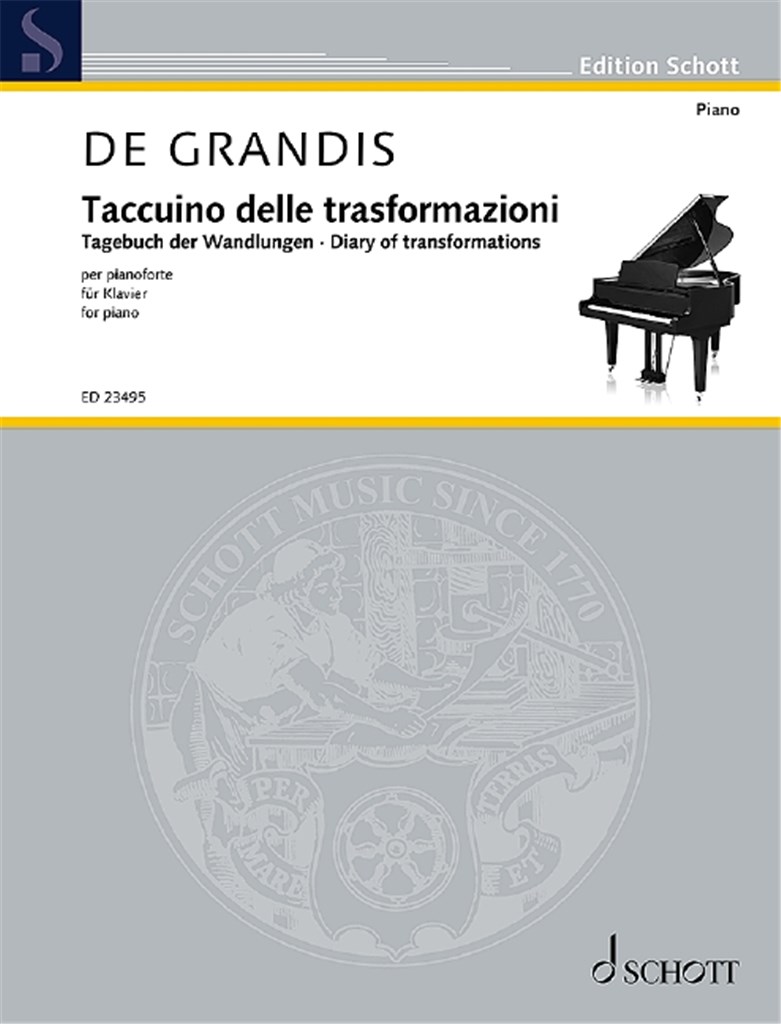 Tagebuch der Wandlungen, in Form einer Chaconne : Anthologie für Klavier