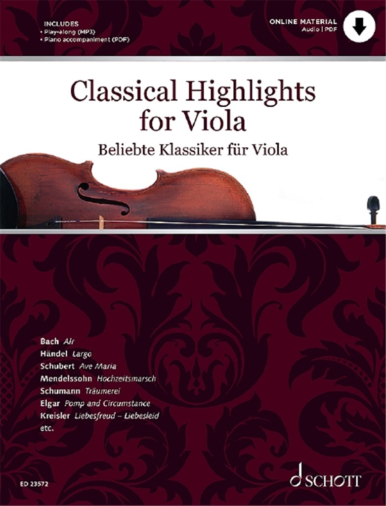 Beliebte Klassiker für Viola : bearbeitet für Viola und Klavier
