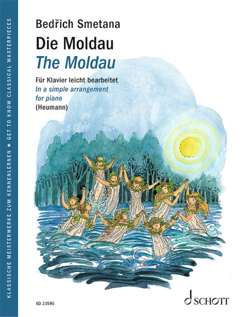 The Moldau : In a simple arrangement for piano