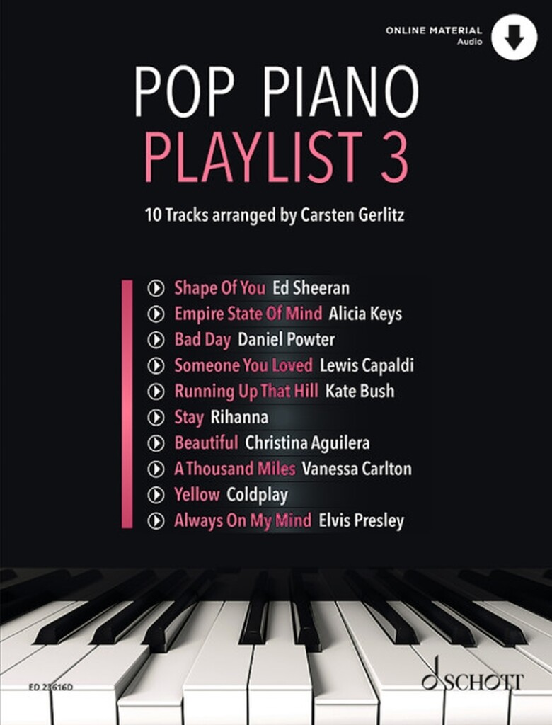 Pop Piano Playlist 3 Band 3 : 10 Tracks - arranged by Carsten Gerlitz