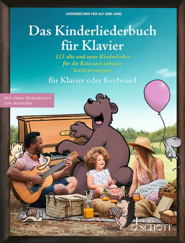 Das Kinderliederbuch für Klavier : 113 alte und neue Kinderlieder für die Kita und zuhause, leicht arrangiert für Klavier oder Keyboard