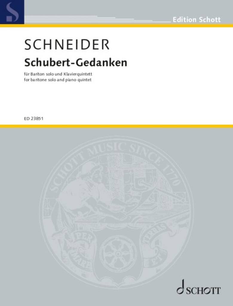 Schubert-Gedanken : Zyklus nach Liedern von Franz Schubert (1797?1828)