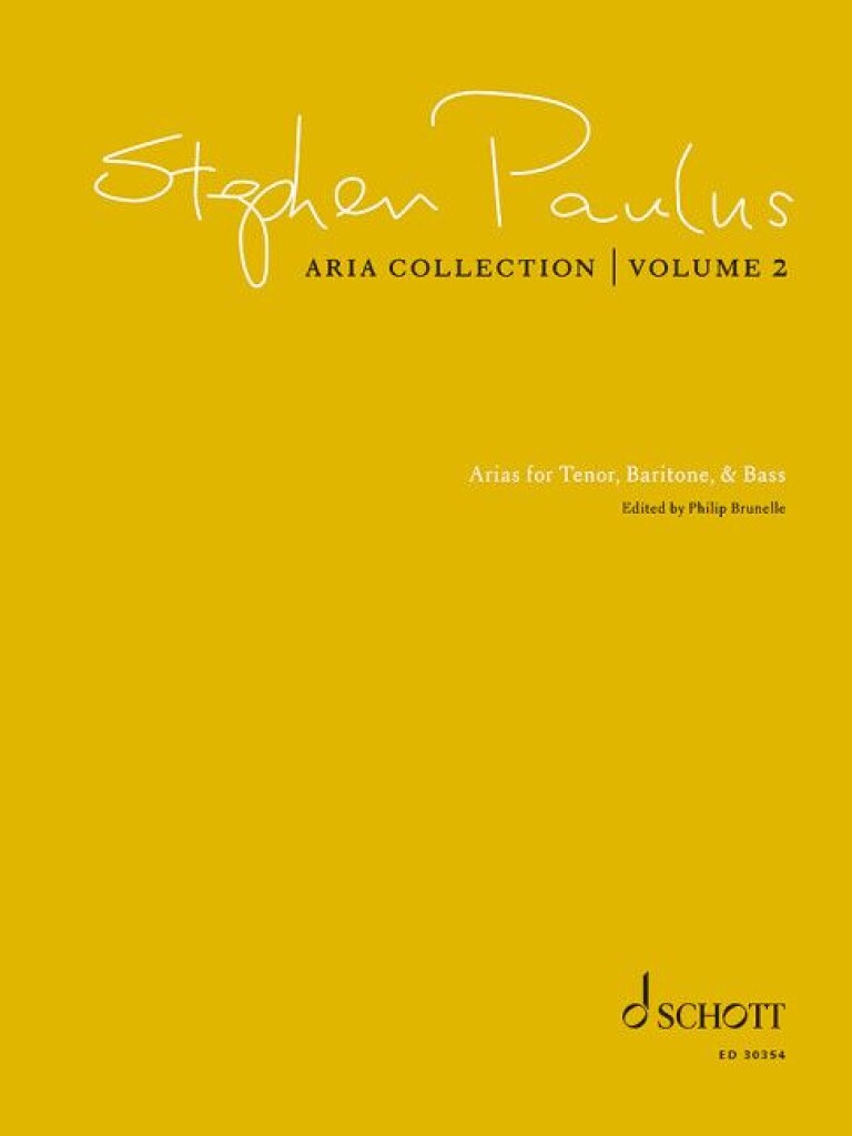 Aria Collection, Volume 2 : Arias for Tenor, Baritone, and Bass