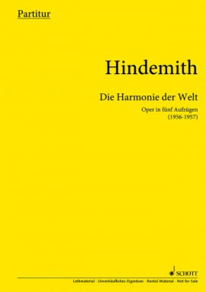 Die Harmonie der Welt Teil C : Oper in fünf Aufzügen