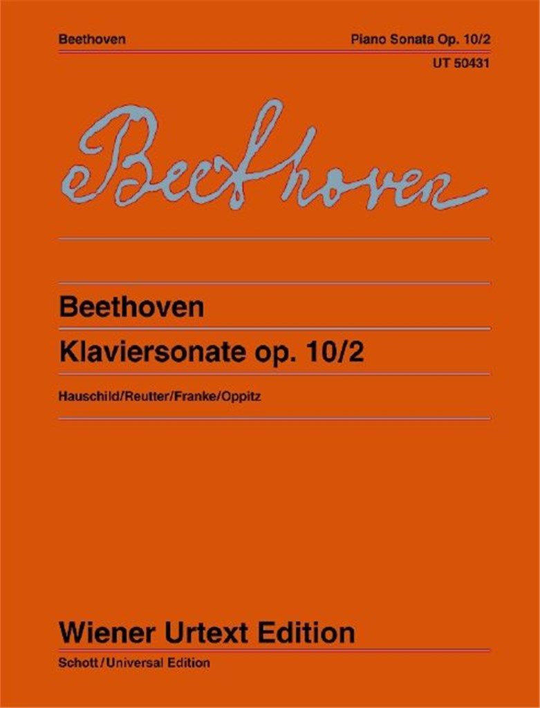 Klaviersonate F-Dur op. 10 No. 2 : Nach den Quellen hrsg. von Peter Hauschild und Jochen Reutter