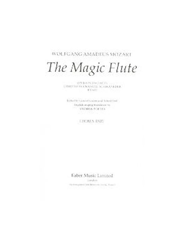 Magic Flute, The (Chorus Part)