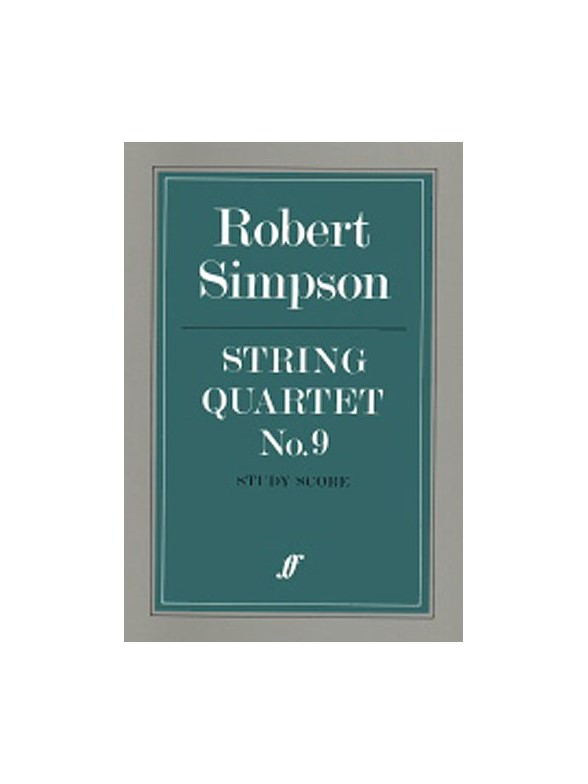 Robert Simpson: String Quartet No.9 (Study Score)