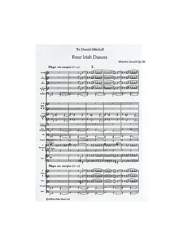 Malcolm Arnold: Four Irish Dances Op.126 (Score)