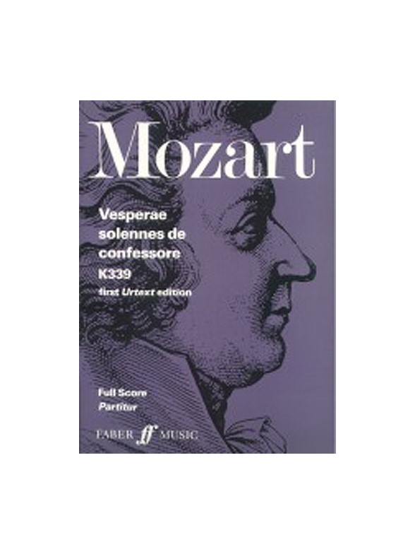 W.A. Mozart: Vesperae Solennes De Confessore - Full Score (Faber Urtext Edition)
