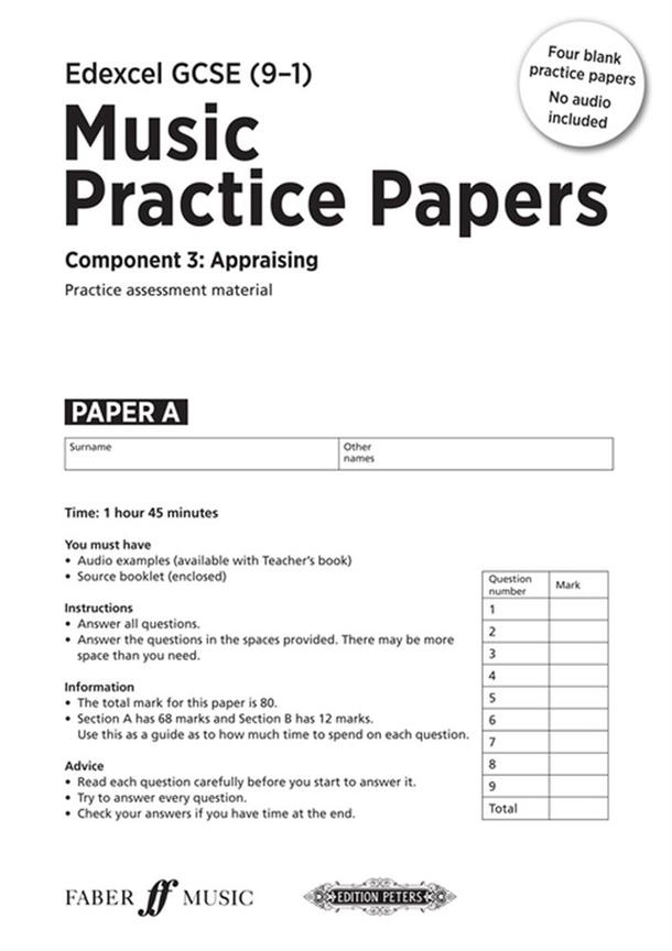 Edexcel Music GCSE Practice Papers (Pack of 4)