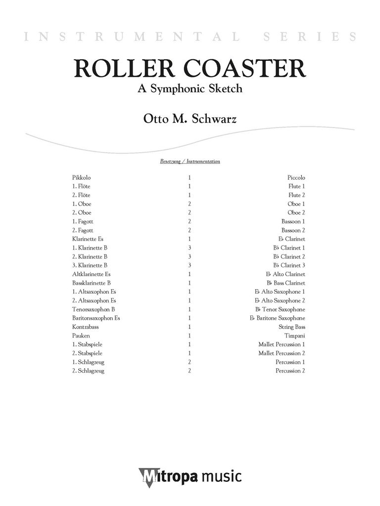 Roller Coaster : A Symphonic Sketch