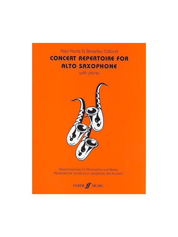 Concert Repertoire For Alto Saxophone
